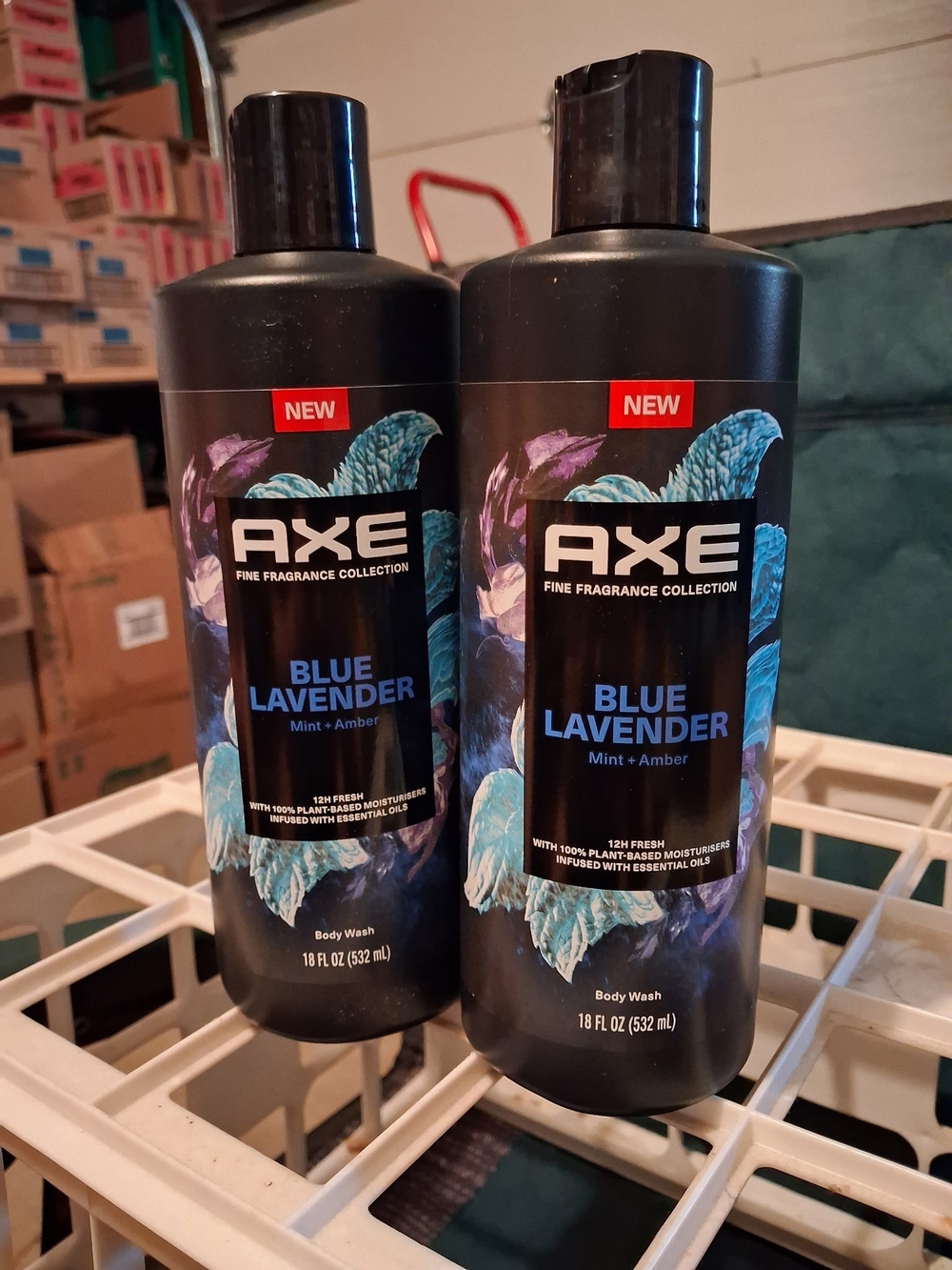2x AXE Blue Lavender Body Wash - 18 fl oz (532 mL)
